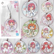 The Quintessential Quintuple Bride Rubber Keychain Ichika Nino Miku Yotsuba