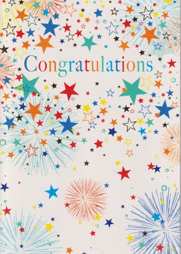 Congratulations greeting card - congratulations,