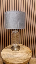 John Lewis Haverstock Glass Table Lamp, Brass Substitute Shade