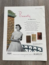 large colour double advert 1954 .  marley tiles and robbialac paints