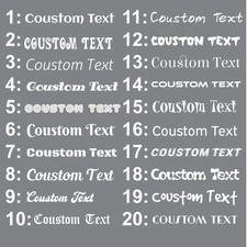 Personalized Vinyl Sticker - Bold Letters - Custom Text For Wall, Laptop Mugs