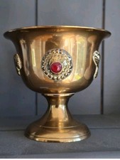 Vintage Brass Goblet Altar