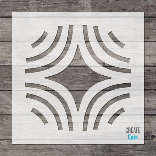 Miami tile stencil kitchen - tile,