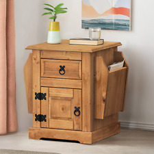 Corona Magazine Rack Table Bedside Cabinet Lamp Mexican Pine Mercers Furniture®