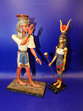 Pair Of Egyptian Statues. Ramses III And Egyptian Goddess Isis.   + Boxes.