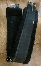 43" ( 110cm) Black Fleece Lined Elasticated Girth Horse Riding