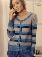 Knitting Pattern Ladies Stripe