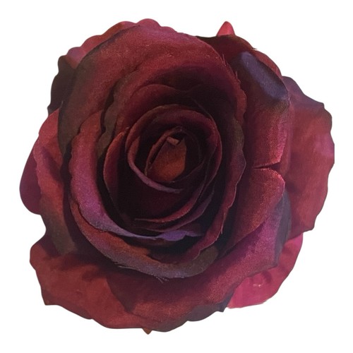 Burgundy hair flower - hair,