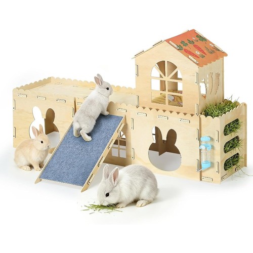 Story rabbit hutch wooden - rabbit,