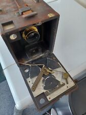 RARE McKellens Infallible Falling Plate camera inc Wray London 5x4 brass lens