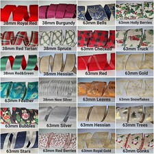 Christmas Wired Edge Ribbons