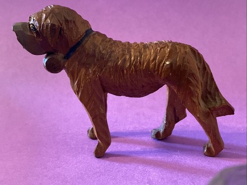 Hand carved bernard dog - hand, st