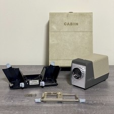 Vintage Cabin Small Slide Projector For 35mm Film Slide & Accessories Boxed Rare