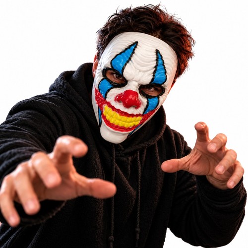 Horror clown mask halloween - mask,