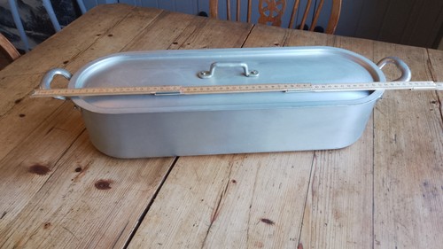 Vintage italian aluminium fish - aluminium,