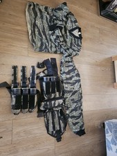Paintball Equipment And Clothing Tiger Stripe Great Condition