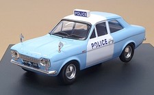 Trofeu 1/43 Scale 523 Ford Escort Mk1 1300 GT Panda Police Car - Lt. Blue/White