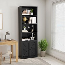 4 Tier Modern Bookcase with 2