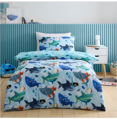 Funky sharks duvet cover - funky,