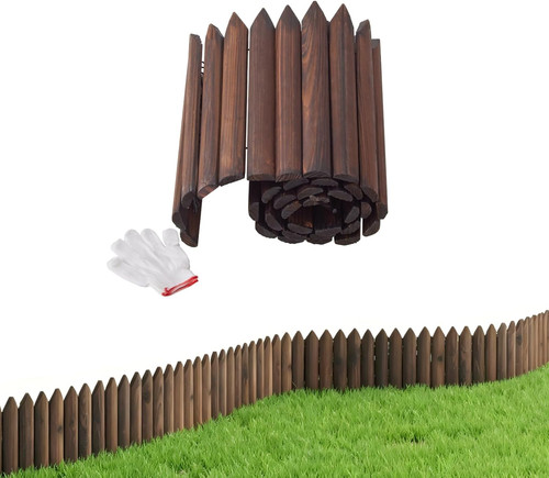 Wood garden edging - (1pack,