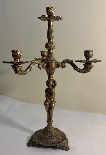 Antique gilt brass light - antique,