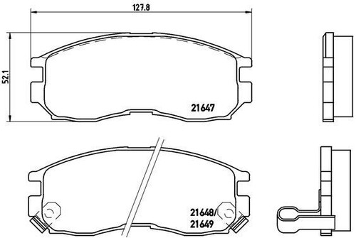 New brake pad set disc - disc,