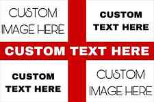 CUSTOM ENGLAND FOOTBALL FLAG. 3FT X 2FT. FREE DELIVERY