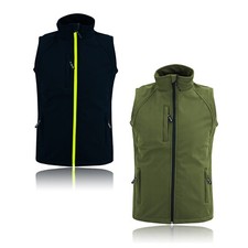 Windproof Softshell Jackets Gillet Workwear Outdoor Fleece Lined Bodywarmer Coat