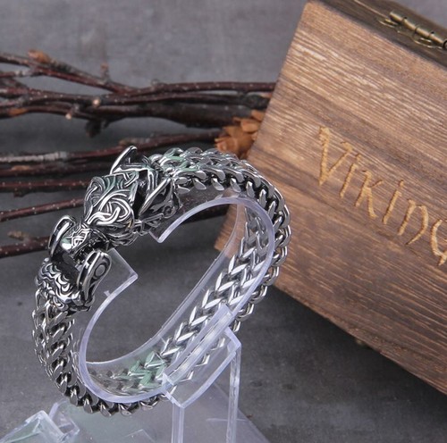 Viking nordic wolf double - nordic, head
