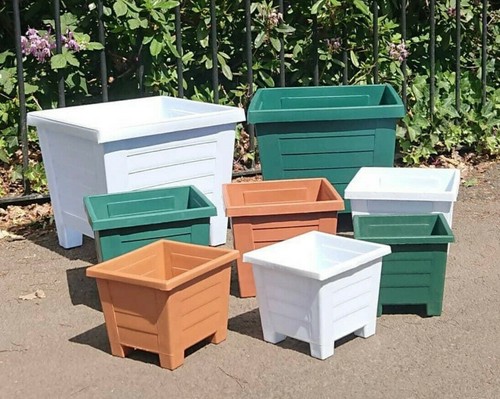 Large square plant pots - square,