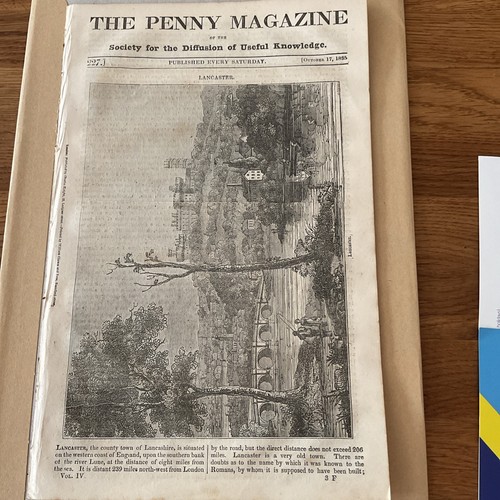 Antique print article 1835 - article,