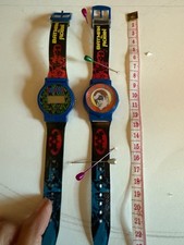 2 x Cool 90's Batman and Robin Lenticular Flip Top Watch DC Comics -1 spair/repa