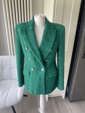 ZARA GREEN TEXTURED BOUCLE