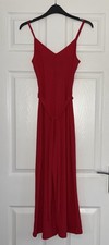 BNWT PRIMARK RED RIB V NECK