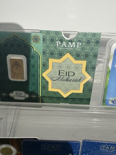 Pamp eid mubarak - gold, bullion