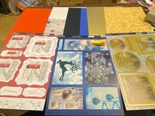 Kanban Christmas cardmaking kit, toppers, card, papers refX5083