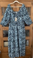 Monsoon SONYA Long Blue Animal