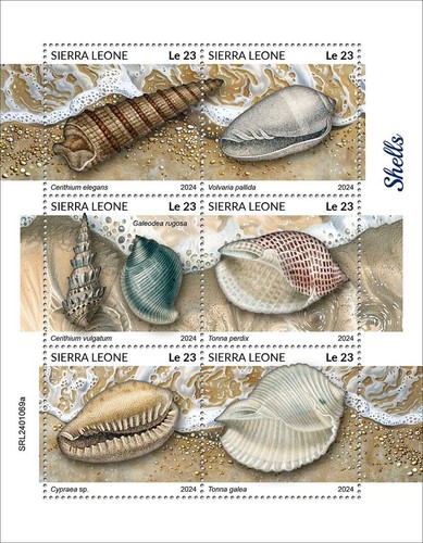 Shells mnh stamps - shells,