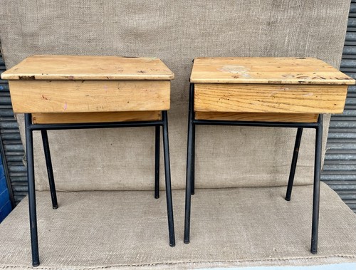 Pair vintage school - school, with