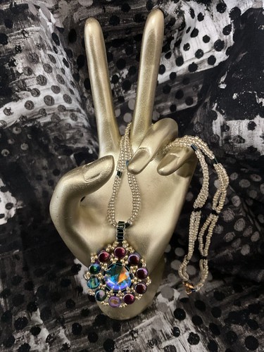 Clematis flower necklace - flower,