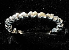 Sterling Silver ALE 925 PANDORA STACKABLE FOREVER LOVE HEART RING 190837 SIZE 58