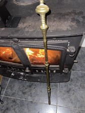 Large Ornate Brass Poker