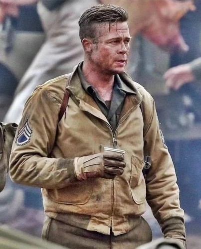 Men fury brad pitt jacket - fury,