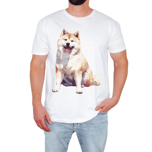 Akita mens shirt happy - akita,
