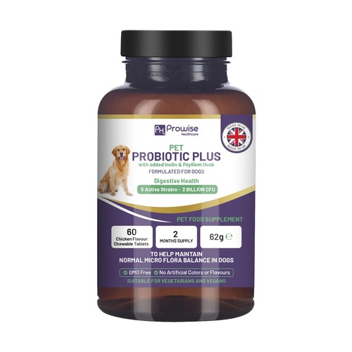 Dog probiotic chewable tablets - dog,