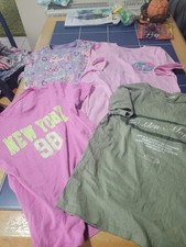 4 x Girls T-shirts Age 11 - 12 Ron Jon Surf Shop / Primark / Matalan
