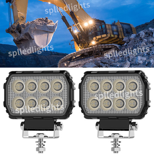 Pair rectangular inch led - pair,