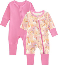 2 Pack Baby Sleepsuits Baby
