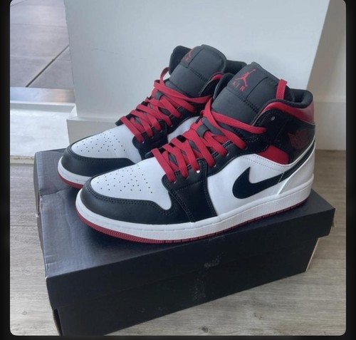 Jordan mid red and - and, black