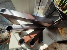 Brown wooden collapsible retro